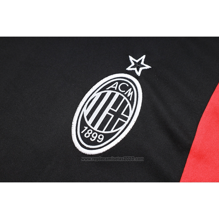 Chandal del AC Milan Manga Corta 2023-2024 Negro